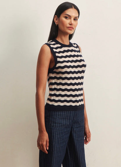 Everyday Chevron Knit Shell