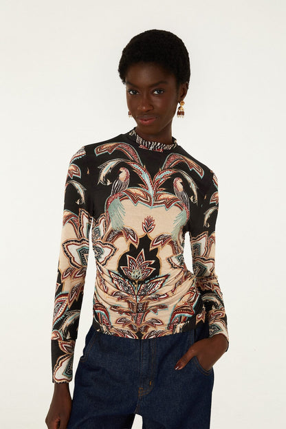 Tapestry Dream Jersey Blouse
