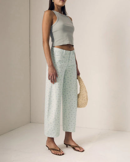 Selena Crop Mid Rise