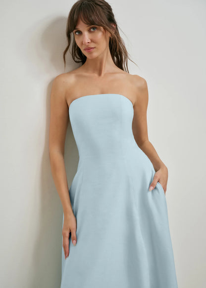 The Favorite Linen Aqua Dress