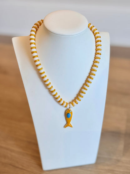 Striped Fish Necklace