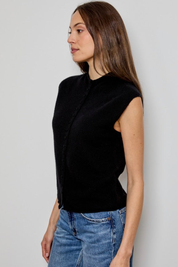 Mockneck Vest Cardi