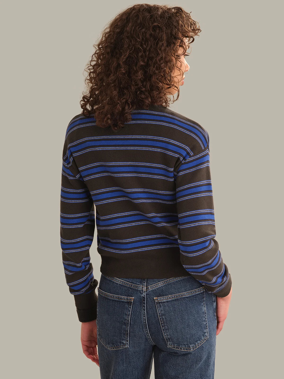 Tove Crewneck Stripe Cardi