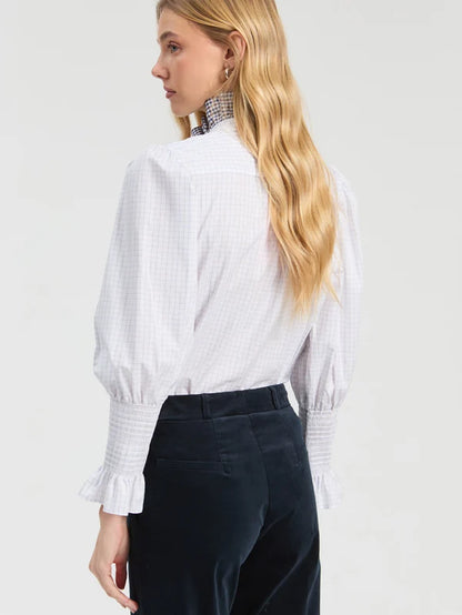 Mini Plaid Ruffle Shirt