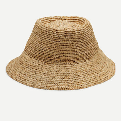Tali Raffia Bucket Hat in Natural
