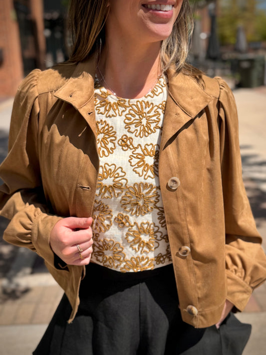 Charlotte Suede Jacket