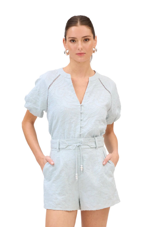 Embroidered Josephine Top