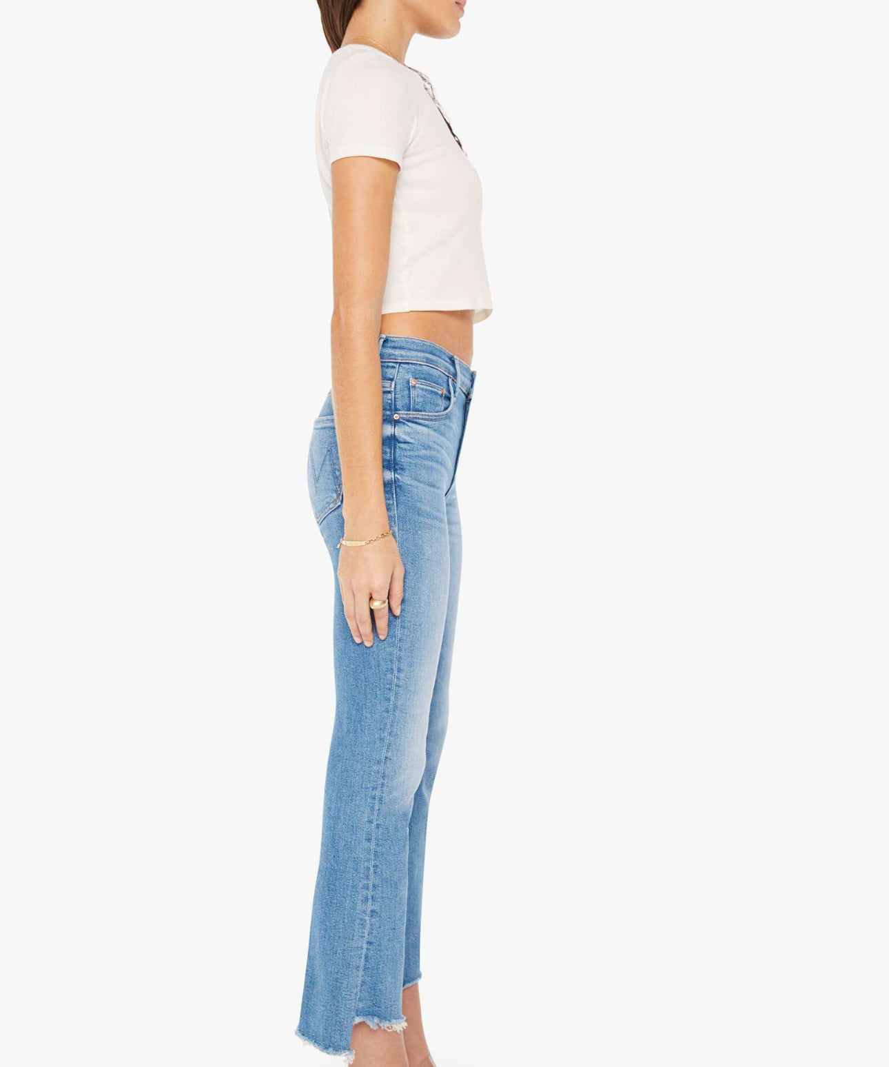 Insider crop step fray