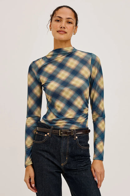 Joelle Plaid Top