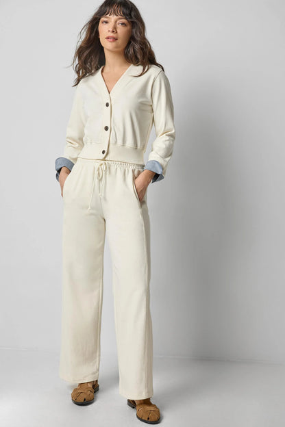 Drawcord Wide Leg Pant