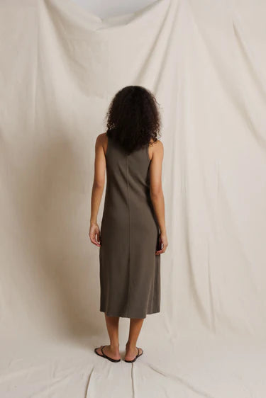 Edith High-Neck Dress