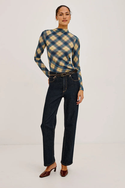 Joelle Plaid Top