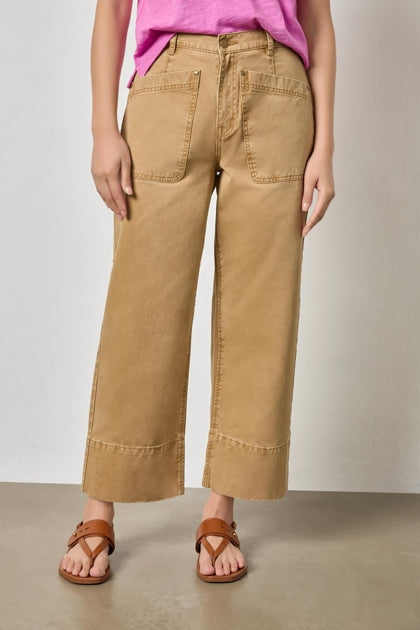 Twill Straight Leg Pant