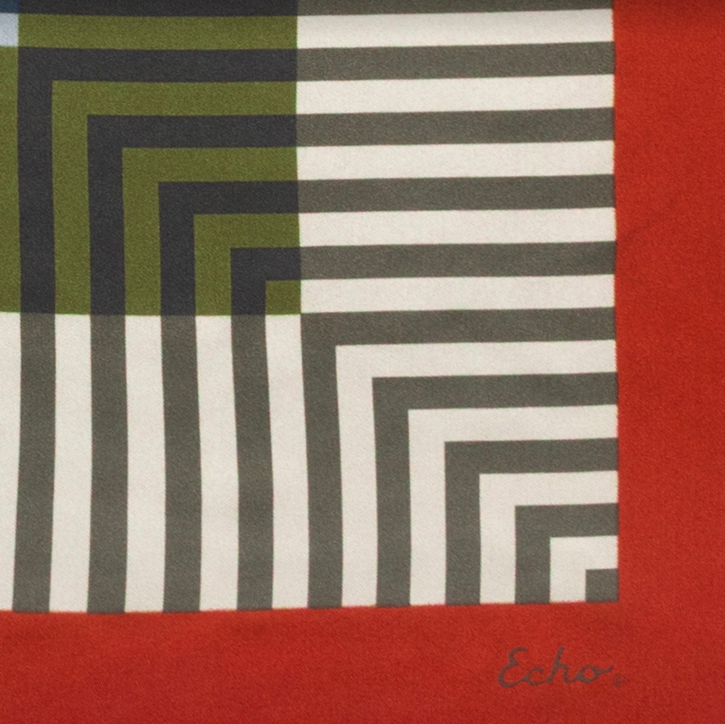 Concentric Stripes Silk Square