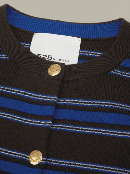 Tove Crewneck Stripe Cardi