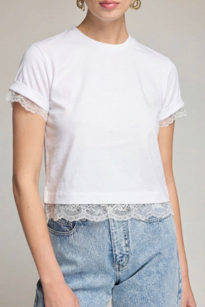 Christella Lace Combo Top