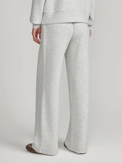 Light Grey Marl Wide Leg Pant 30”