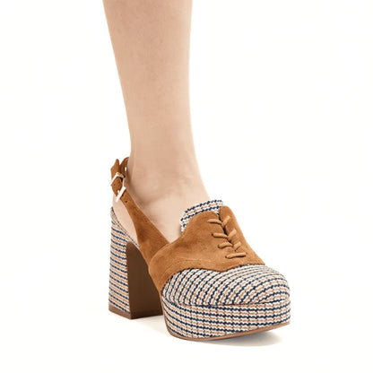 Peace Block Heel