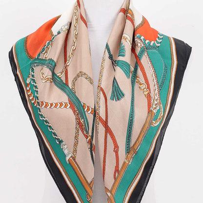 Tassel Print Scarf