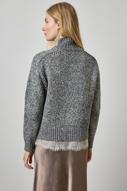 Lace Trim Pullover Sweater