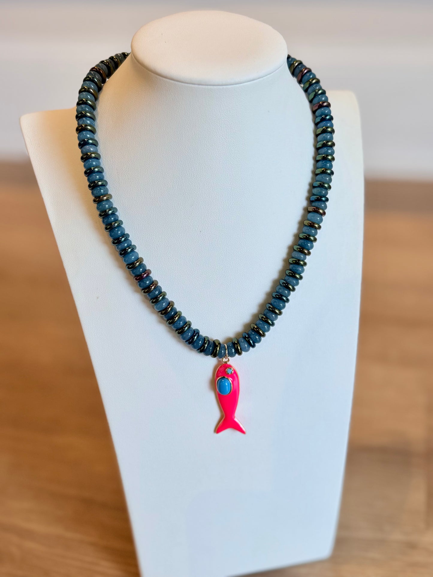 Striped Fish Necklace