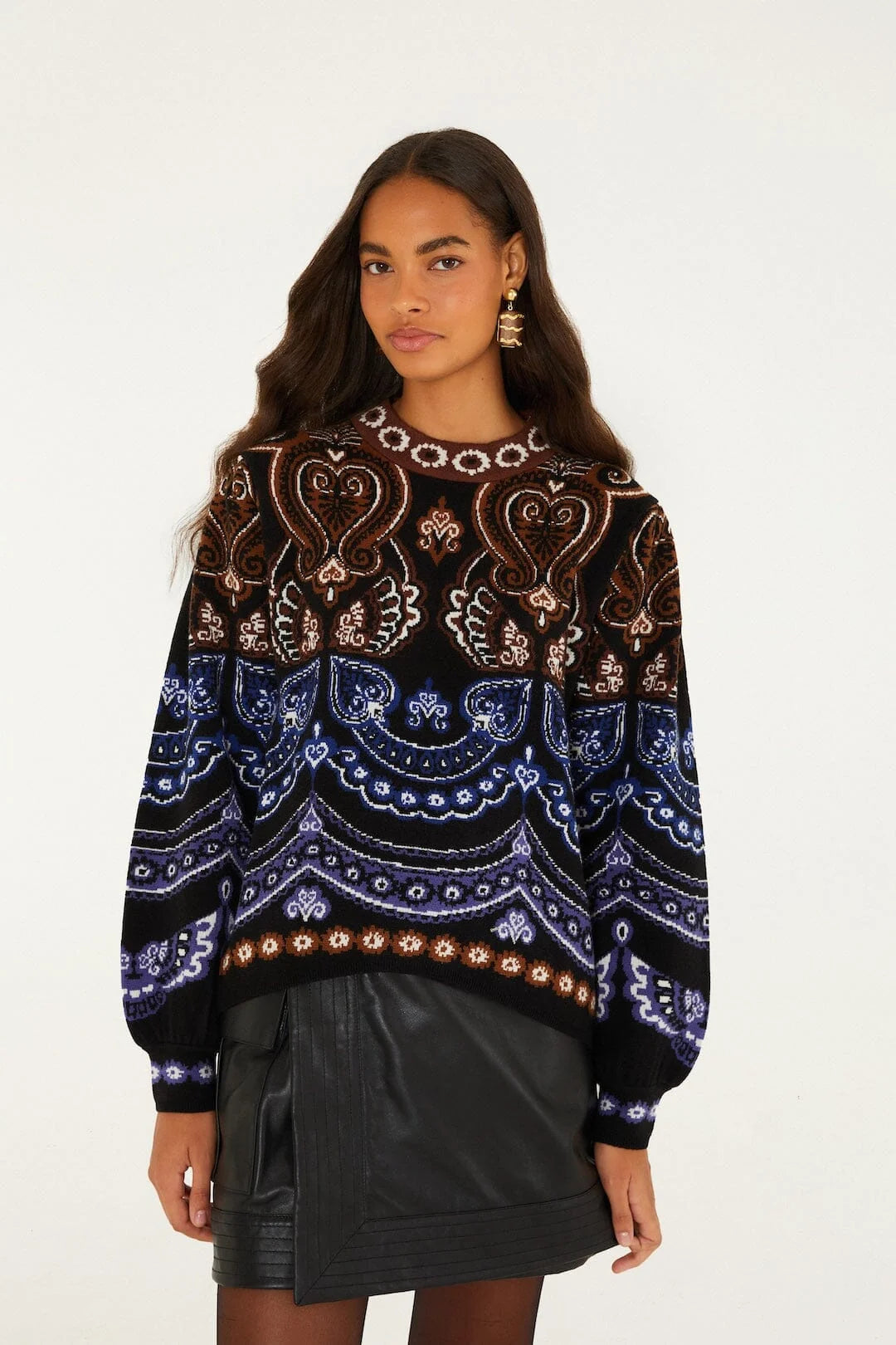 Nicole Knit Scarf Sweater