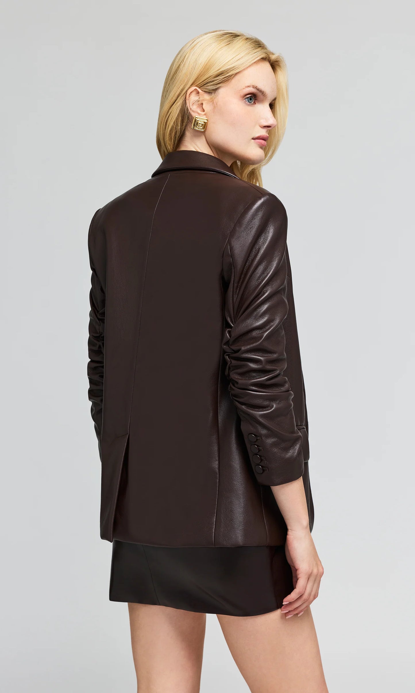 Meadow Vegan Leather Blazer