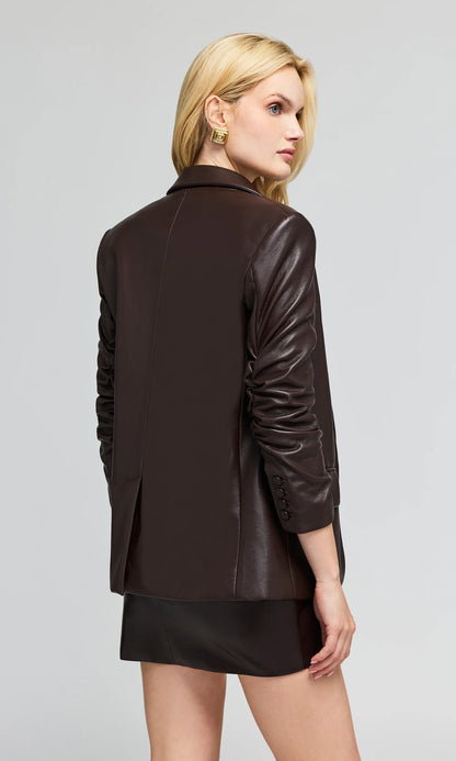 Meadow Vegan Leather Blazer