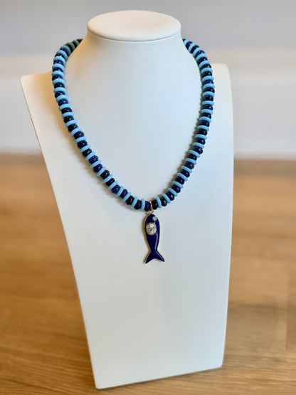 Striped Fish Necklace