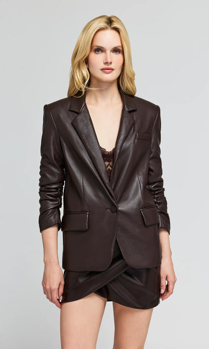 Meadow Vegan Leather Blazer