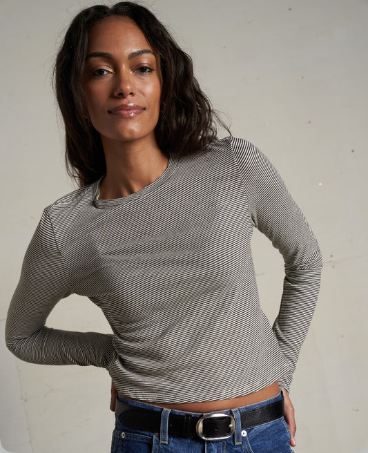 Jamie Stripe Long Sleeve Crewneck