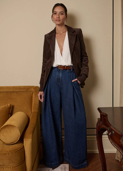 The Denim Pleats for Days Pant