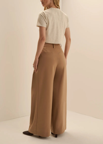 The Camel Petite Pleats For Days Pant