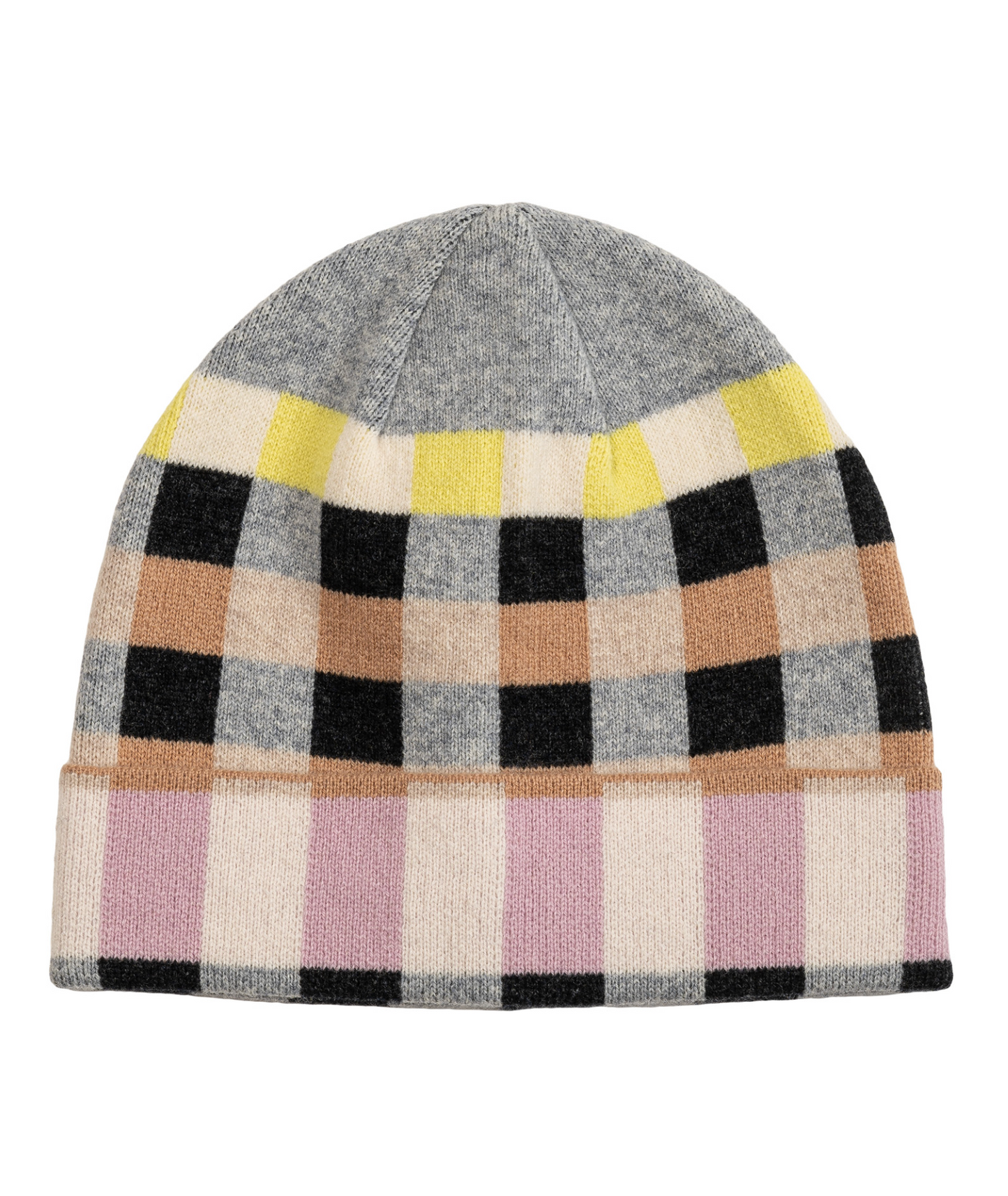 Merino Wool Geo Jacquard Beanie