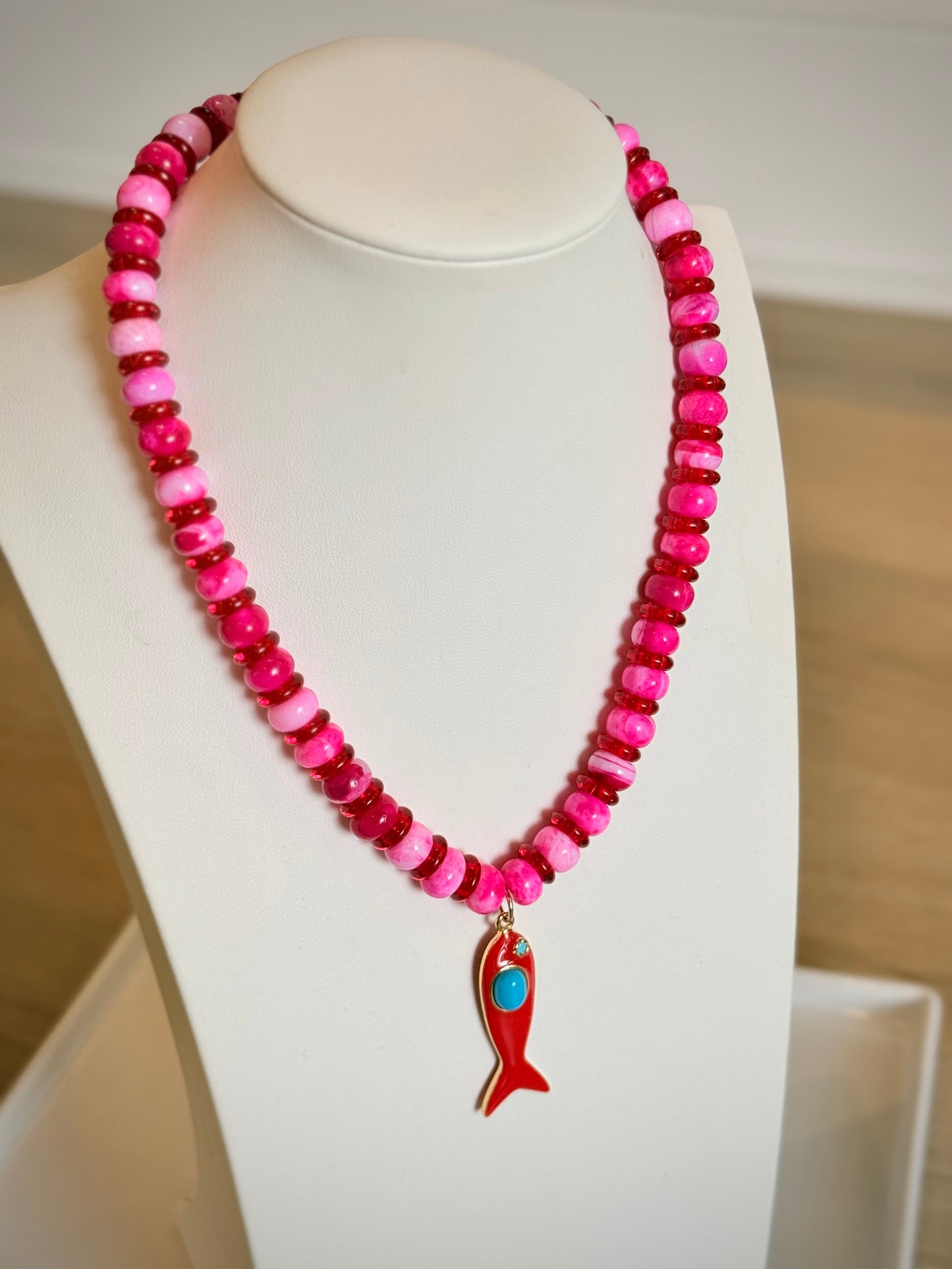 Striped Fish Necklace