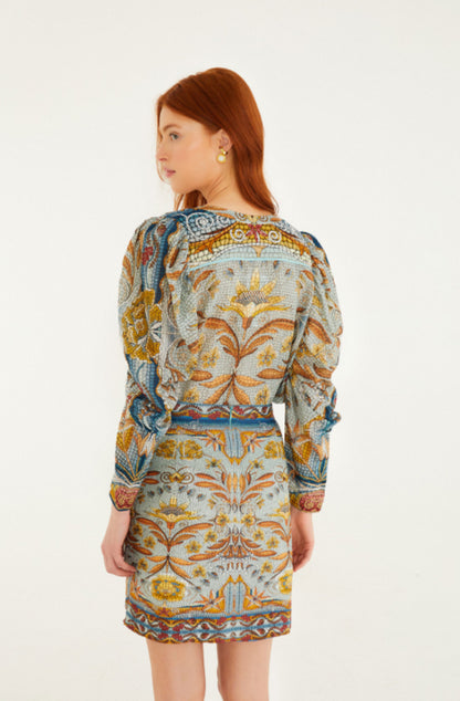 Mosaic Garden Soft Mini Skirt