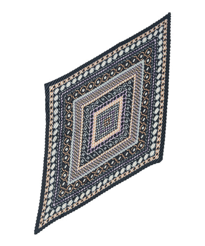 Dots on Dots Pleated Diamond Scarf