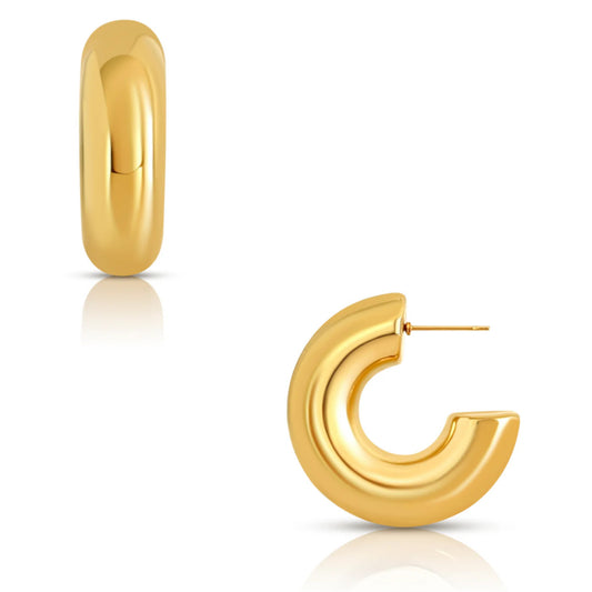 Marisol Tube Earring - Gold