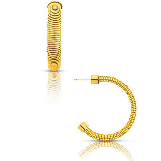 Wren Hoops - Gold