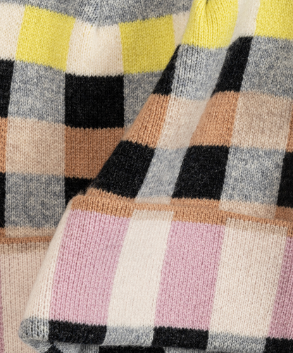 Merino Wool Geo Jacquard Beanie