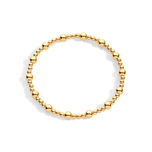 Ava 3&5mm GF Pattern Bracelet