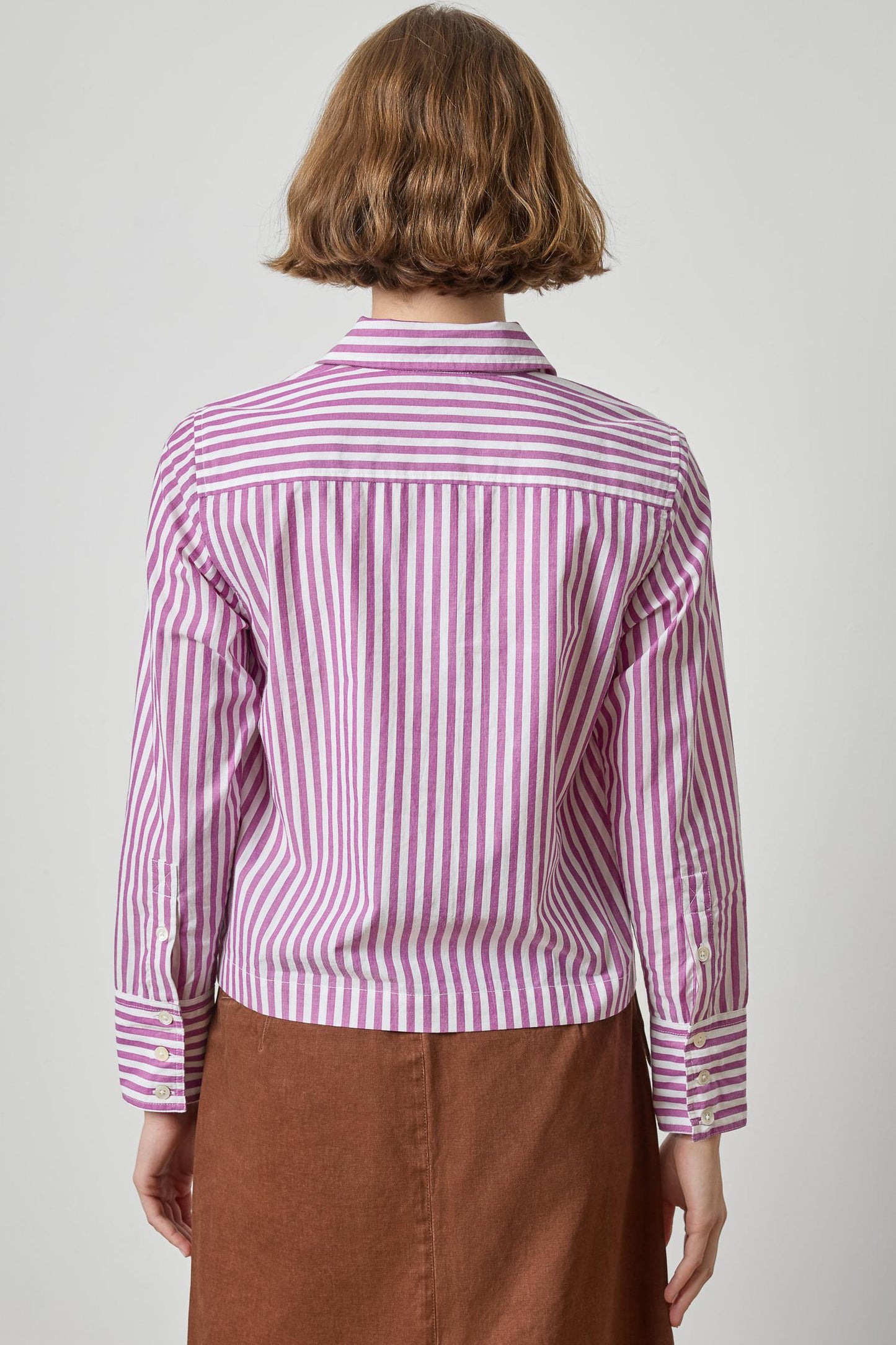 Straight Fit Short Button Down
