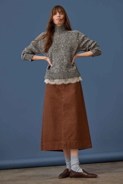 Lace Trim Pullover Sweater
