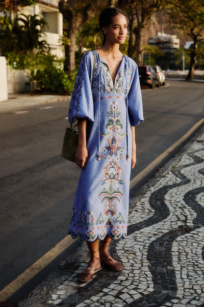 Garden Tapestry Midi Dress