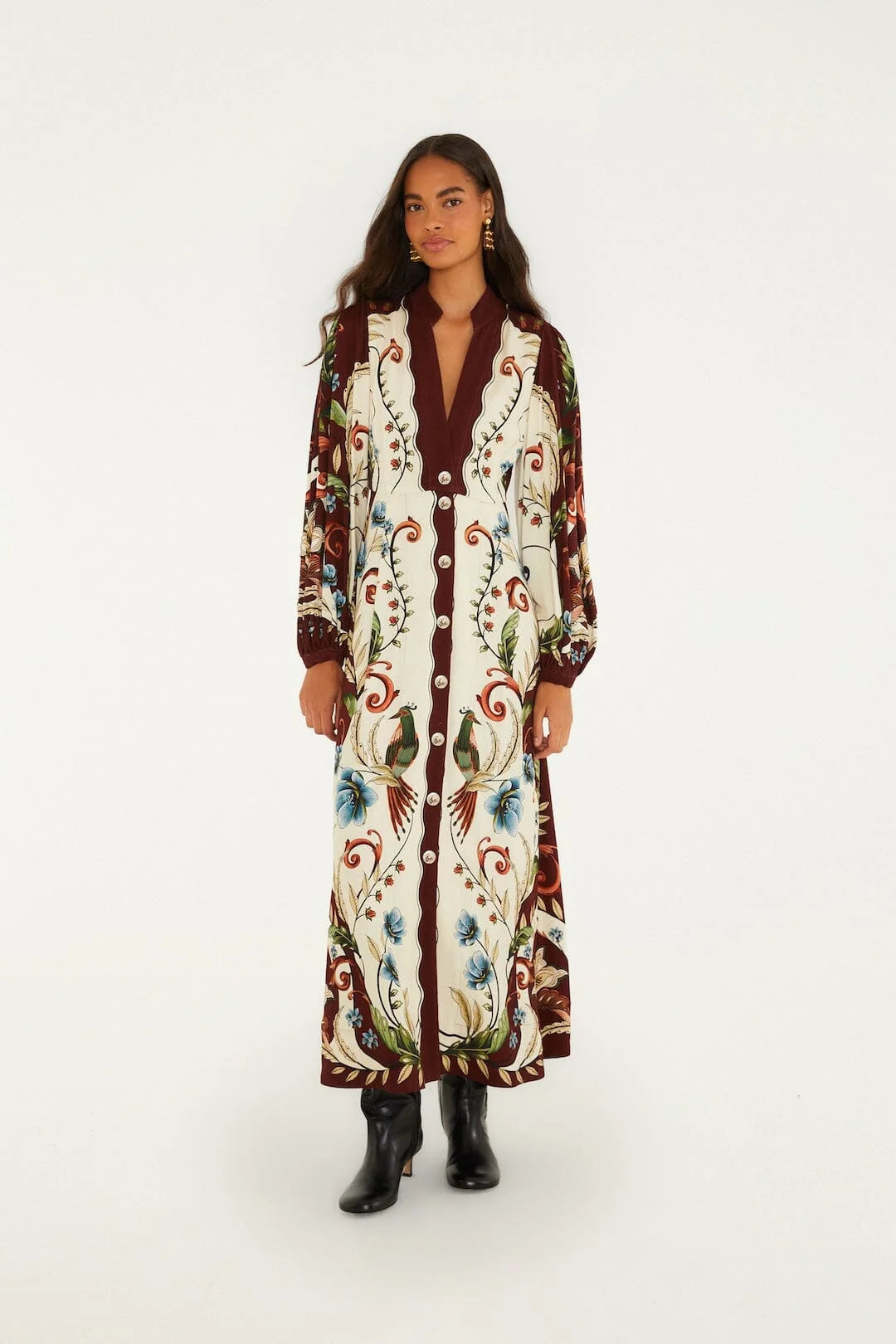 Millena Winter White Midi Dress