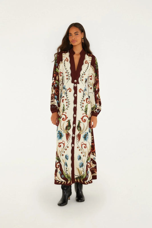 Millena Winter White Midi Dress