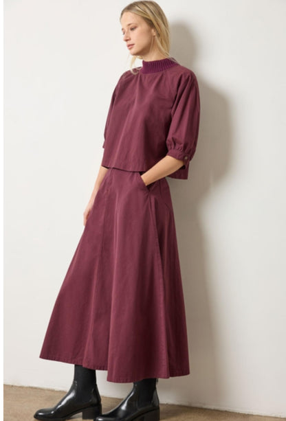 Seamed Maxi Skirt