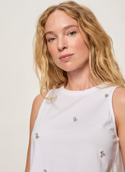 Campari Embellished Tank