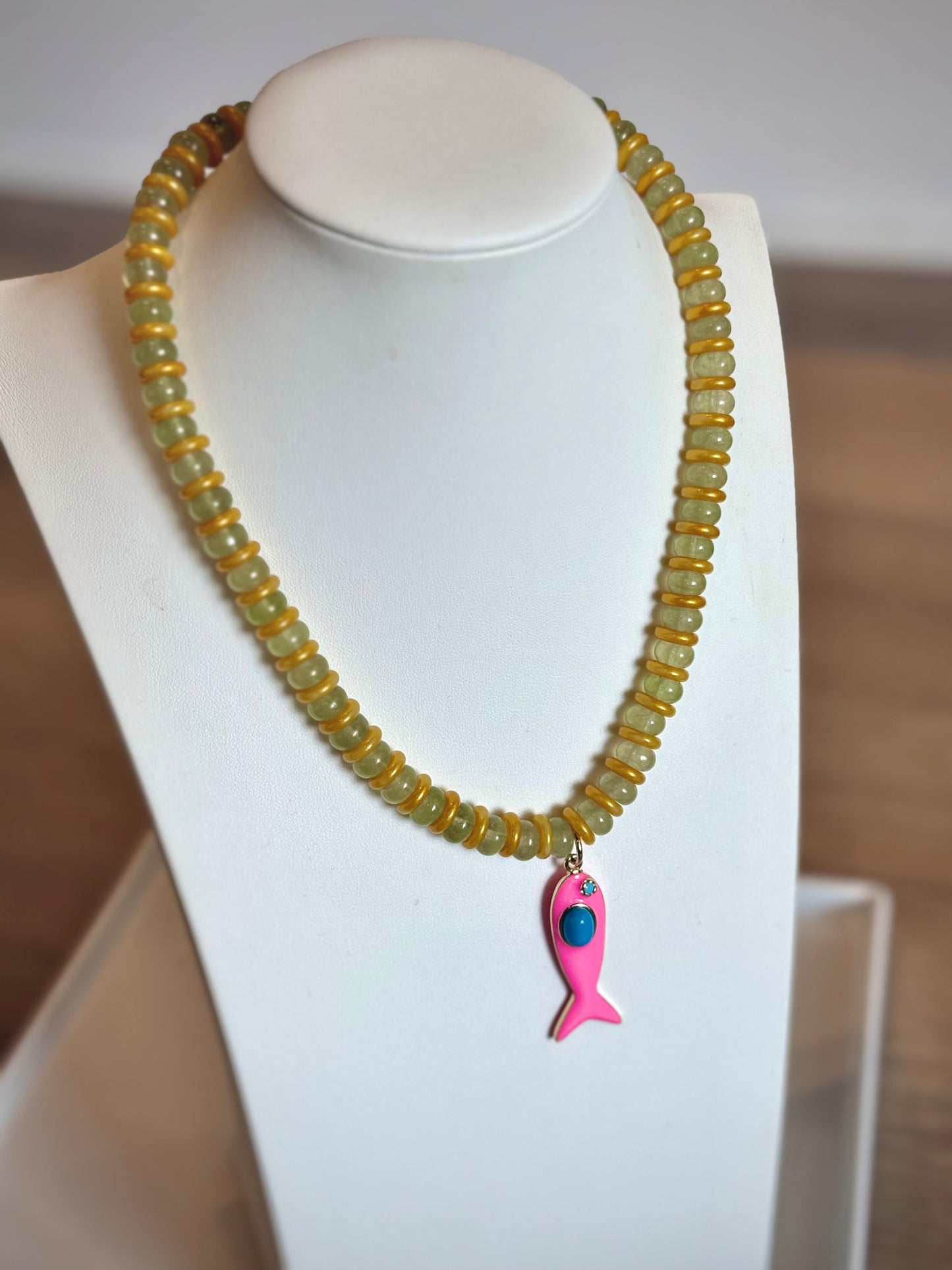 Striped Fish Necklace