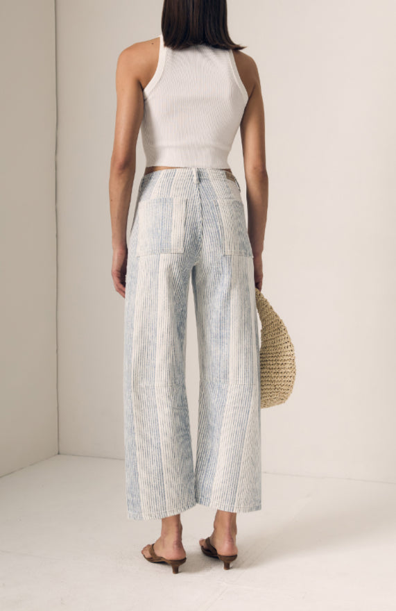 Striped Mid-Rise Utility Soft Barrel